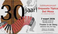 Foto bij artikel 7 maart: Jubileumconcert Orquesta Tipica Del Mosa