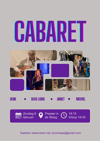 Foto bij artikel 8 februari: Cabaretvoorstelling